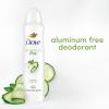 imageDove Aluminum Free Deodorant Spray for Women 3 Count Coconut ampamp Pink Jasmine 72 hour odor protection 4ozCucumber