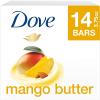 imageDove Beauty Bar With Mango Butter 14 Bars To Moisturize Dry Skin More Moisturizing Than Bar Soap 375 oz375 Ounce Pack of 14