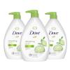 imageDove Body Wash 24 Count Refreshing Cucumber and Green Tea Refreshes Skin Cleanser That Effectively Washes Away Bacteria While Nourishing Your 3 ozCucumber and Green Tea