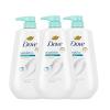 imageDove Body Wash 3 Count Sensitive Skin For 24hr LotionSoft Skin Moisturizing Skin Cleanser Gentle Hypoallergenic Formula with No Sulfates No ParabensFragranced
