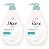 imageDove Body Wash 3 Count Sensitive Skin For 24hr LotionSoft Skin Moisturizing Skin Cleanser Gentle Hypoallergenic Formula with No Sulfates No ParabensUnscented