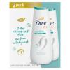 imageDove Body Wash 3 Count Sensitive Skin For 24hr LotionSoft Skin Moisturizing Skin Cleanser Gentle Hypoallergenic Formula with No Sulfates No ParabensUnscented