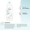 imageDove Body Wash 3 Count Sensitive Skin For 24hr LotionSoft Skin Moisturizing Skin Cleanser Gentle Hypoallergenic Formula with No Sulfates No ParabensUnscented