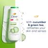 imageDove Body Wash Refreshing Cucumber and Green Tea 4 Count Refreshes Skin Cleanser That Effectively Washes Away Bacteria While Nourishing Your Skin 20 oz