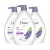 imageDove Body Wash with Pump Relaxing Lavender Oil ampamp Chamomile 3 Count for Renewed HealthyLooking Skin Gentle Skin Cleanser with 24hr Renewing MicroMoisture 306 ozLavender Oil and Chamomile