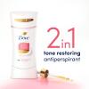 imageDove Even Tone Antiperspirant Deodorant Stick Apple Blossom ampamp Mango Butter 3 Count For Uneven Skin Tone 26 ozBlossom