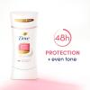 imageDove Even Tone Antiperspirant Deodorant Stick Apple Blossom ampamp Mango Butter 3 Count For Uneven Skin Tone 26 ozBlossom