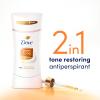 imageDove Even Tone Antiperspirant Deodorant Stick Apple Blossom ampamp Mango Butter 3 Count For Uneven Skin Tone 26 ozBreeze
