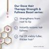 imageDove Hair Therapy Conditioner Strength ampamp Fullness Boost Strengthening Treatment for Thin Fine Hair Sulfate Free Conditioner for 2X Visibly Fuller Thicker Hair 338 oz