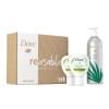 imageDove Body Wash Aluminum Reusable Bottle and Concentrate Refill 2x Starter Kit for Instantly Soft Skin Shea and Warm Vanilla for Skin Care and Lasting Nourishment 4oz makes 16oz533 Ounce Pack of 3