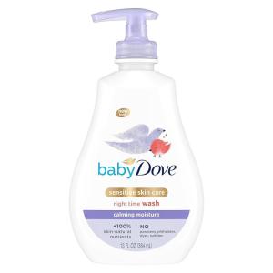imageBaby Dove Sensitive Skin Care Baby Wash For Bath Time Moisture Fragrance Free and Hypoallergenic Washes Away Bacteria 20 ozChamomile