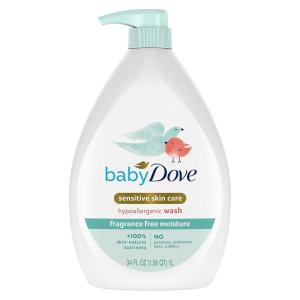 imageBaby Dove Sensitive Skin Care Baby Wash Rich Moisture For Baby Bath Time TearFree and Hypoallergenic 34 ozFragrance Free