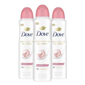 imageDove Advanced Care Antiperspirant Deodorant Spray Beauty Finish 3 Count To help skin barrier repair after shaving by boosting skins ceramide levels 72hour for Soft Underarms 38 oz114 Ounce Pack of 1