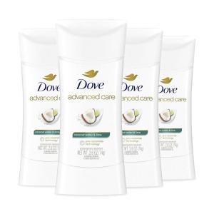 imageDove Advanced Care Antiperspirant Deodorant Stick Coconut Water ampamp Lime scent 4 Ct for helping skin barrier repair after shaving 72H odor control ampamp allday sweat protection for soft underarms 26 oz
