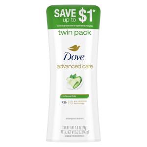 imageDove Advanced Care Antiperspirant Deodorant Stick Rejuvenate 4 Count to help skin barrier repair after shaving by boosting skins ceramide levels 72hour odor control for soft underarms 26 oz52 Ounce Pack of 1