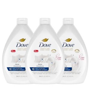 imageDove Advanced Care Hand Wash Shea Butter ampamp Warm Vanilla Pack of 3 For Soft Smooth Skin More Moisturizers Than The Leading Ordinary Hand Soap 34 oz1 Count Pack of 3