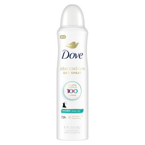 imageDove Advanced Care Invisible Dry Spray Antiperspirant Deodorant No White Marks on 100 Colors Sheer Fresh 48Hour Sweat and Odor Protecting Deodorant for Women 38 oz Pack of 1238 Ounce