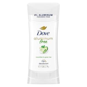 imageDove Aluminum Free Deodorant for Women 3 Count Shea Butter 72 hour odor protection 26 ozCucumber Green Tea