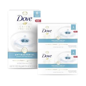 imageDove Beauty Bar For All Skin Types Antibacterial Protects from Skin Dryness 375 oz 14 BarAntibacterial