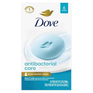 imageDove Beauty Bar For All Skin Types Antibacterial Protects from Skin Dryness 375 oz 14 BarAntibacterial Care