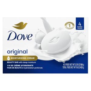 imageDove Beauty Bar Gentle Skin Cleanser Moisturizing for Gentle Soft Skin Care Original Made With 14 Moisturizing Cream 375 oz 14 Bars15 Ounce Pack of 1