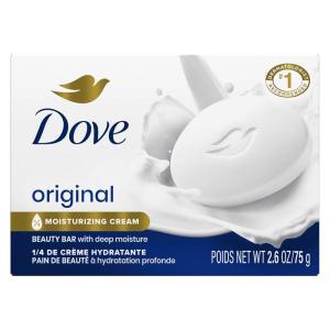 imageDove Beauty Bar Gentle Skin Cleanser Moisturizing for Gentle Soft Skin Care Original Made With 14 Moisturizing Cream 375 oz 14 Bars26 Ounce Pack of 1