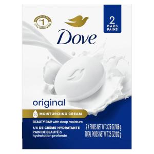 imageDove Beauty Bar Gentle Skin Cleanser Moisturizing for Gentle Soft Skin Care Original Made With 14 Moisturizing Cream 375 oz 14 Bars375 Ounce Pack of 2