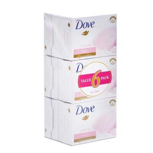 imageDove Beauty Bar Soap Pink Rosa 6 Count for Soft Smooth Skin Cleans ampamp Moisturizes 375 oz476 Ounce Pack of 6