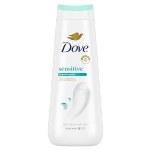 imageDove Body Wash 3 Count Sensitive Skin For 24hr LotionSoft Skin Moisturizing Skin Cleanser Gentle Hypoallergenic Formula with No Sulfates No ParabensFragranced