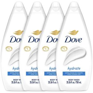 imageDove Body Wash 3 Count Sensitive Skin For 24hr LotionSoft Skin Moisturizing Skin Cleanser Gentle Hypoallergenic Formula with No Sulfates No ParabensSensitive Skin