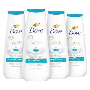 imageDove Body Wash Care ampamp Protect Antibacterial 4 Count For All Skin Types Protects from Dryness 20 ozAntibacterial