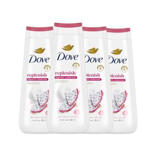imageDove Body Wash Care ampamp Protect Antibacterial 4 Count For All Skin Types Protects from Dryness 20 ozDragon Fruit  Coconut