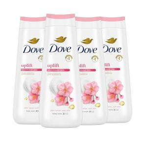 imageDove Body Wash Care ampamp Protect Antibacterial 4 Count For All Skin Types Protects from Dryness 20 ozSakura Bloosom  Yuzu