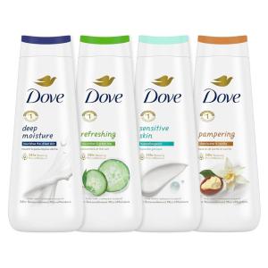 imageDove Body Wash Care ampamp Protect Antibacterial 4 Count For All Skin Types Protects from Dryness 20 ozVariety