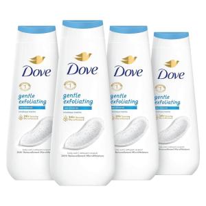 imageDove Body Wash Gentle Exfoliating With Sea Minerals 4 Count Instantly Reveals Visibly Smoother Skin Cleanser That Effectively Washes Away Bacteria While Nourishing Your Skin 20 oz