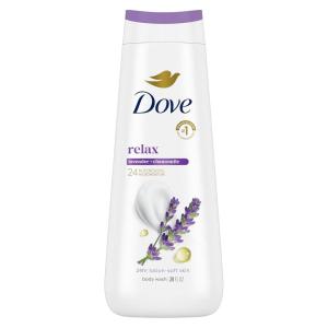 imageDove Body Wash with Pump Relaxing Lavender Oil ampamp Chamomile 3 Count for Renewed HealthyLooking Skin Gentle Skin Cleanser with 24hr Renewing MicroMoisture 306 ozChamomile