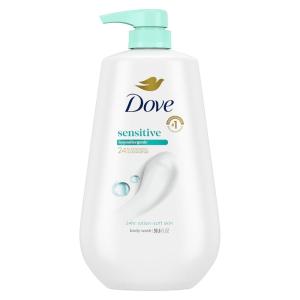 imageDove Body Wash with Pump Sensitive Skin For 24hr LotionSoft Skin Moisturizing Skin Cleanser Gentle Hypoallergenic Formula with No Sulfates No Parabens 306 ozUnscented