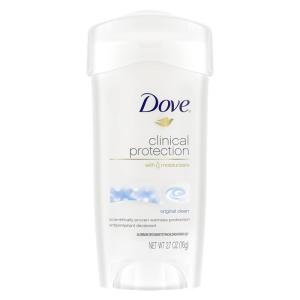 imageDove Clinical Protection Antiperspirant Deodorant For Sweat and Odor Protection Original Clean Antiperspirant For Women Made With 14 Moisturizers 17 ozClean