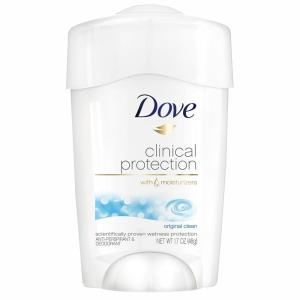 imageDove Clinical Protection Antiperspirant Deodorant For Sweat and Odor Protection Original Clean Antiperspirant For Women Made With 14 Moisturizers 17 ozOriginal Clean