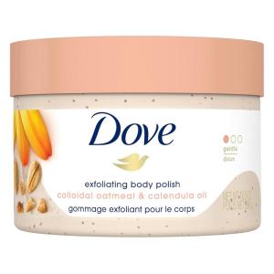 imageDove Exfoliating Body Polish Body Scrub Crushed Almond and Mango Butter 4 Count Exfoliating Scrub for Dry Skin Gently Exfoliates to Reveal Healthy Skin 105 ozSubtle Floral