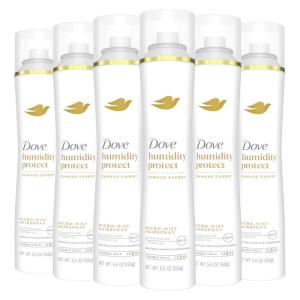 imageDove Flexible Hold Hairspray 6 ct Protect MicroMist for Longlasting Hold Protection Against Humidity Allday Flexible Hold for 24H Frizz Control 55 oz