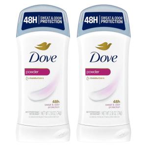 imageDove Invisible Solid Antiperspirant Deodorant Stick for Women Powder For All Day Underarm Sweat ampamp Odor Protection 26 oz 6 Count26 Ounce Pack of 2