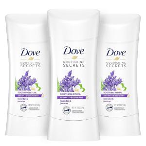 imageDove Nourishing Secrets Antiperspirant Deodorant Stick for Women Lavender ampamp Jasmine for 48 Hour Underarm Sweat Protection And Soft And Comfortable Underarms 26 oz 3 CountLavender and Jasmine