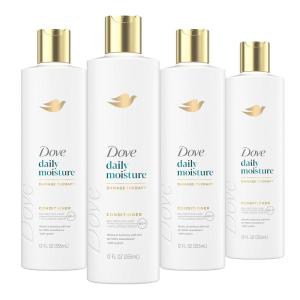 imageDove Nutritive Solutions Moisturizing Conditioner 4 Count for Dry Hair Daily Moisture Deep Conditioner Detangles and Nourishes Dry Hair 12 ozFragranced