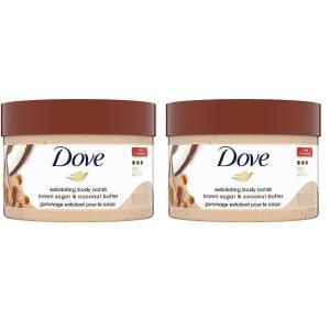 imageDove Scrub Pomegranate ampamp Shea Butter For Silky Soft Skin Body Scrub Exfoliates and Provides Lasting Nourishment 105 ozCoconut Butter