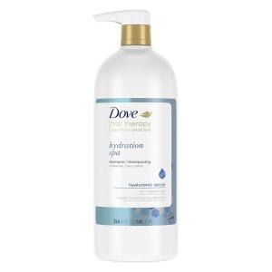 imageDove Shampoo Hydration Spa for Dry Hair Hair Shampoo with Hyaluronic Serum 338 oz