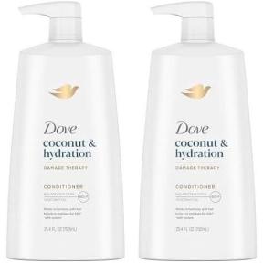 imageDove Ultra Care Coconut ampamp Hydration Conditioner for Dry Hair with Jojoba and Sweet Almond Oils 254 oz254 Fl Oz Pack of 2