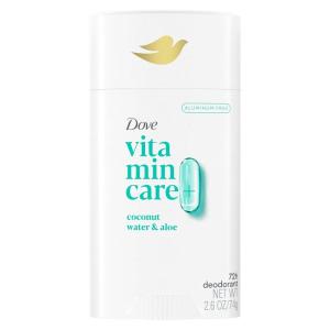 imageDove VitaminCare Aluminum Free Deodorant Stick Cucumber ampamp Melon for 72H Odor Protection Breathable Deodorant for Women 26 ozCoconut water  Aloe