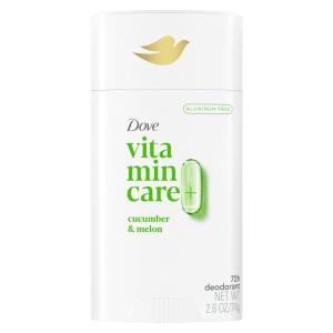 imageDove VitaminCare Aluminum Free Deodorant Stick Cucumber ampamp Melon for 72H Odor Protection Breathable Deodorant for Women 26 ozCucumber  Melon