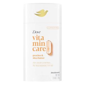 imageDove VitaminCare Aluminum Free Deodorant Stick Cucumber ampamp Melon for 72H Odor Protection Breathable Deodorant for Women 26 ozPeaches  Shea Butter